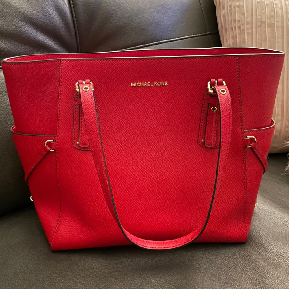 Red Michael Kors Tote